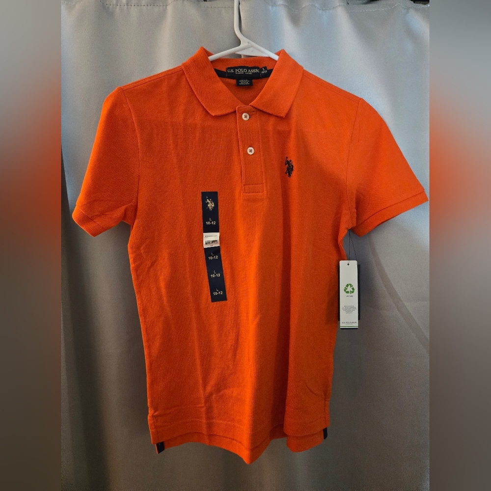 US Polo Assn. Boys Polo Shirt Orange